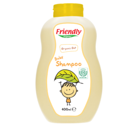Friendly Organic muilas be muilo, ekologiškas 2in1 plaukų ir kūno prausiklis su raminančiu avižų ekstraktu, 400 ml