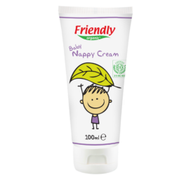 Friendly Organic ekologiškas sauskelnių kremas su sviestmedžio sviestu ir cinko oksidu 100 ml