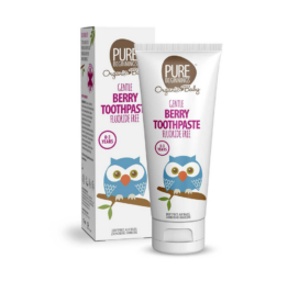 Pure Beginnings natūrali dantų pasta su uogų skoniu, kalciu ir ksilitoliu, 0+ metų, 75 ml