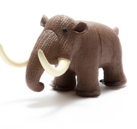 Best Years rudos spalvos natūralaus kaučiuko mamuto formos kramtukas/vonios žaislas be skylių nuo 0+ mėnesių