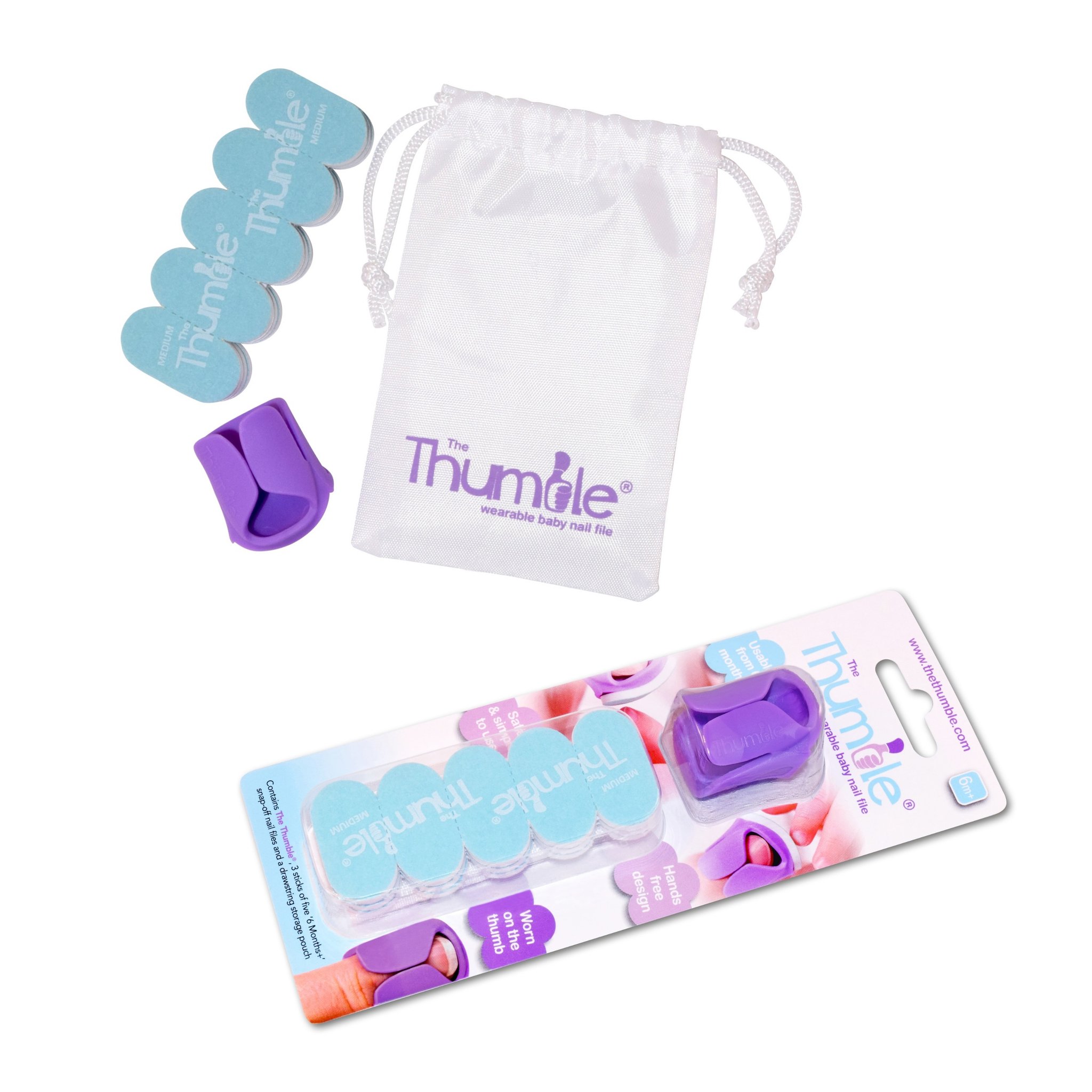 "Thumble" efektyvus ant piršto galiuko pritvirtintas nagų dildelis kūdikiams ir mažiems vaikams - 0-6 mėnesių - Image 3