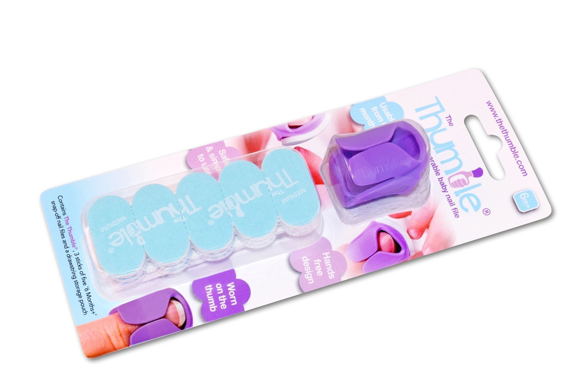 "Thumble" efektyvus ant piršto galiuko pritvirtintas nagų dildelis kūdikiams ir mažiems vaikams - 0-6 mėnesių - Image 2