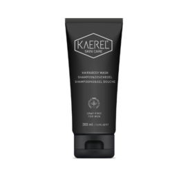 KAEREL 100% natūralus vyrų šampūnas-dušo želė su maloniai gaiviu aromatu, 200 ml