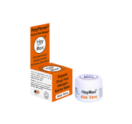 HAYMAX Aloe Vera, 100 % natūralus ir ekologiškas balzamas šieno, naminių gyvūnų ir dulkių alergijos prevencijai, 5 ml