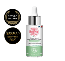 PULPE DE VIE Anti-Imperfection No Filter serumas su prebiotikais, skirtas tobulai odai, tinkamas normaliai, į aknę linkusiai ir probleminei odai, 30ml