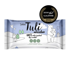 Tuli biologiškai skaidžios ir kompostuojamos drėgnos servetėlės su 98% vandens, pantenoliu ir avokadų aliejumi, 50 vnt.