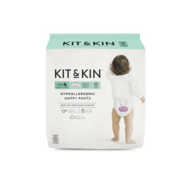 KIT ir KIN hipoalerginės, be latekso ir chloro, labai minkštos ir elastingos kelnaitės-sauskelnės, 4 dydžio, t.y. 9-13 kg, 22 vnt.