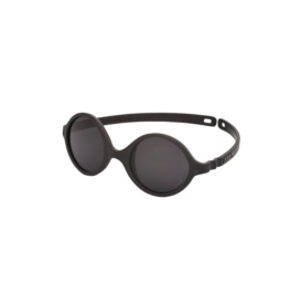 Kietla be varžtų ir 100% nesulūžtantis rėmas akiniai nuo saulės su aukštos 3 kategorijos apsauga kūdikiams 0–12 mėnesių, spalva JUODA