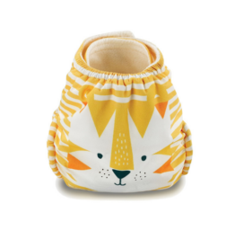 KIT and KIN ECONYL hipoalerginis ir labai sugeriantis kišeninis vystyklas su medžio celiuliozės ir kanapių šerdimi, su tigro raštu