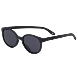 Kietla varžtų neturinčios ir 100% nesulaužomos rėmelio saulės akiniai su aukštu 3 kategorijos apsaugos lygiu vaikams nuo 1-2 metų, spalva JUODA