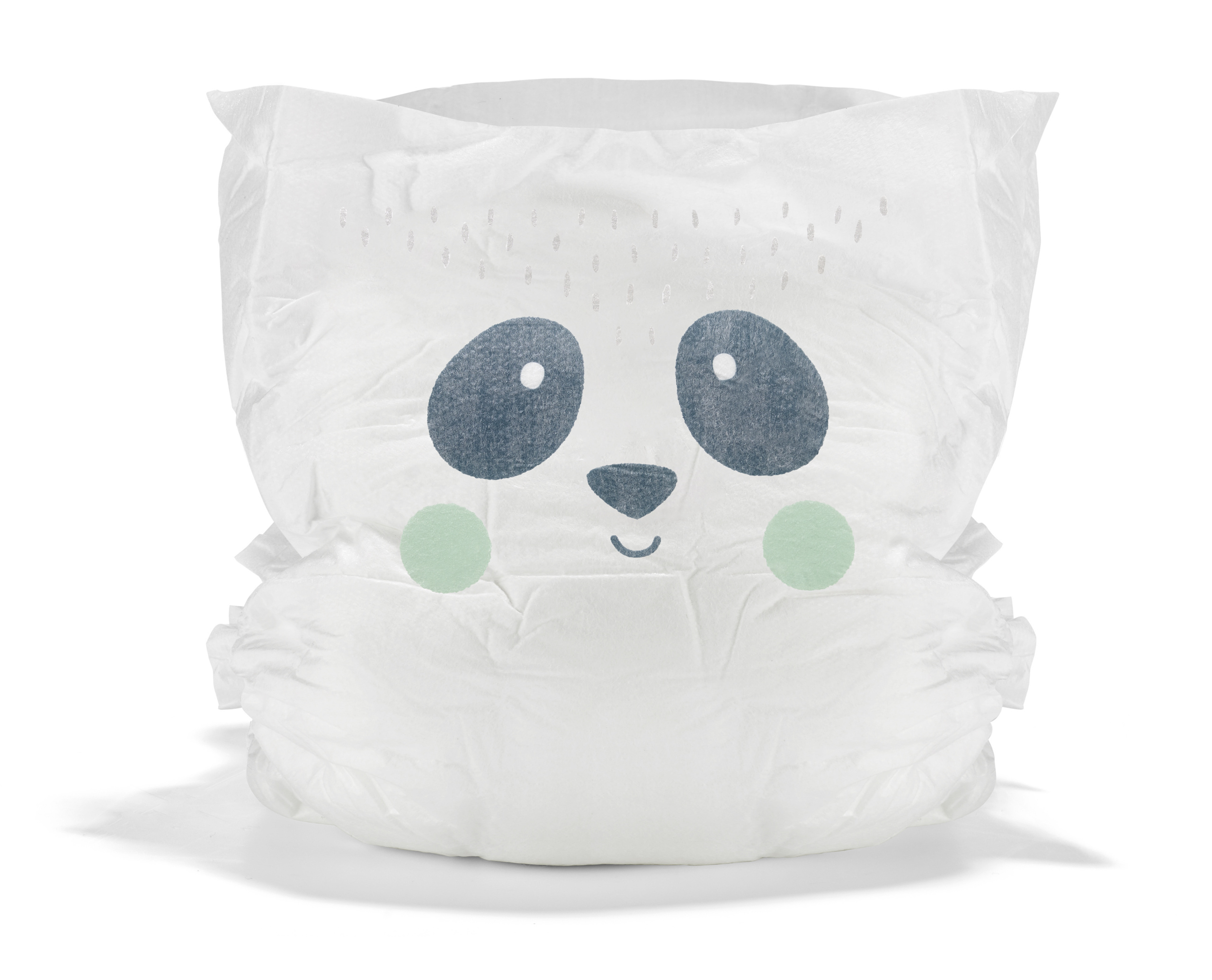 HIBRIDINIAI ir nealergizuojantys KIT ir KIN latkšo ir chloru nebalinti juostiniai vystyklai su pandos ir pelės dizainu, dydis 2 (4-8 kg), 38 vnt. - Image 5