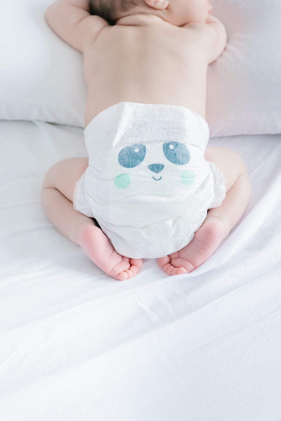 HIBRIDINIAI ir nealergizuojantys KIT ir KIN latkšo ir chloru nebalinti juostiniai vystyklai su pandos ir pelės dizainu, dydis 2 (4-8 kg), 38 vnt. - Image 3