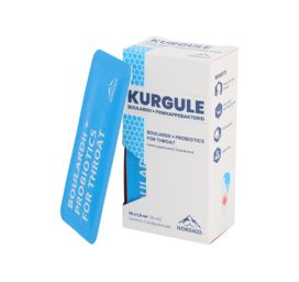 NORDAID geriamieji lašai su boulardii ir pieno rūgšties bakterijomis gerklės priežiūrai, pakuotėje 10*1.5 ml