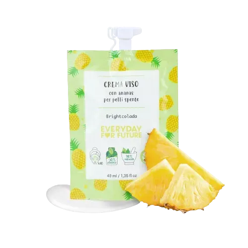 EVERYDAY FOR FUTURE odą minkštinantis ir gaivinantis veido kremas probleminei odai su taukmedžių sviestu ir ananasais, 40 ml