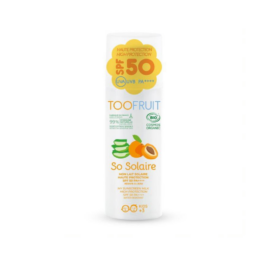 TOOFRUIT SPF50 organinis apsauginis kremas su mineraliniais filtrais vaikams su abrikosų kvapu, 100 ml