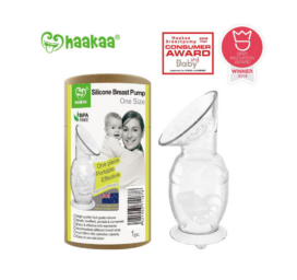 HAAKAA rankinis lengvai prižiūrimas maistinio silikono pientraukis, 100 ml