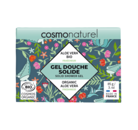 GRAVIER Cosmo Naturel 100% natūralus odos gaivinantis kietasis dušo gelis be plastiko su alaviju, 85 gr