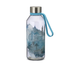 CARL OSCAR chemikalų nenaudojantis 0,65 litro nepralaidus geriamasis butelis, TURKIO SPALVOS