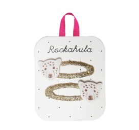 Rockahula Kids Lily Leopard plaukų segtukai su leopardų raštu, 2 vnt.