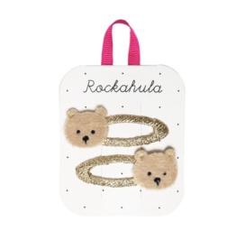 Rockahula Kids Teddy Bear plaukų segtukai, 2 vnt.