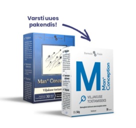 FORMULA VITALE kompleksiniai vitaminai vyrams, skirti remti vaisingumą, 30 tablečių