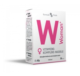 FORMULA VITALE Woman+ vitaminų ir mineralų kompleksas moterims imunitetui stiprinti ir energijai didinti, 30 tablečių