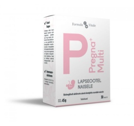 FORMULA VITALE PREGNA+ multivitaminai ir mineralai nėščioms moterims, 30 tablečių