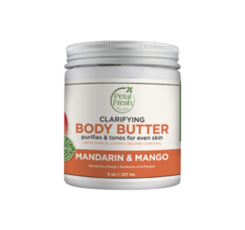 PETAL FRESH maitinamasis ir drėkinamasis kūno sviestas su mandarinais ir mangais, 237 ml