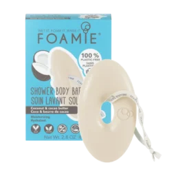 FOAMIE 2in1 kūno muilas, valantis ir drėkinantis su kokosų aliejumi ir kokosų sviestu, 80g