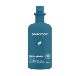 SOULDROPS biologiškai skaidus indų ploviklis su obuolių kvapu MOONDROP, 750 ml