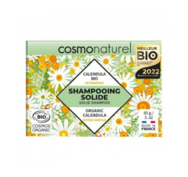 GRAVIER Cosmo Naturel kietasis šampūnas normaliems plaukams su drėkinančiu kokosų aliejumi ir raminančia medetka, 85 g