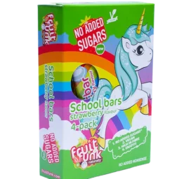 FRUITFUNK vienaragio skonio braškių žali batonėliai, 4 vnt., 4*20 g