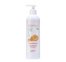 TOOFRUIT Sensibulle ekologiškas muilo neturintis dušo gelis vaikams su abrikosų ir persikų aromatu, 400 ml
