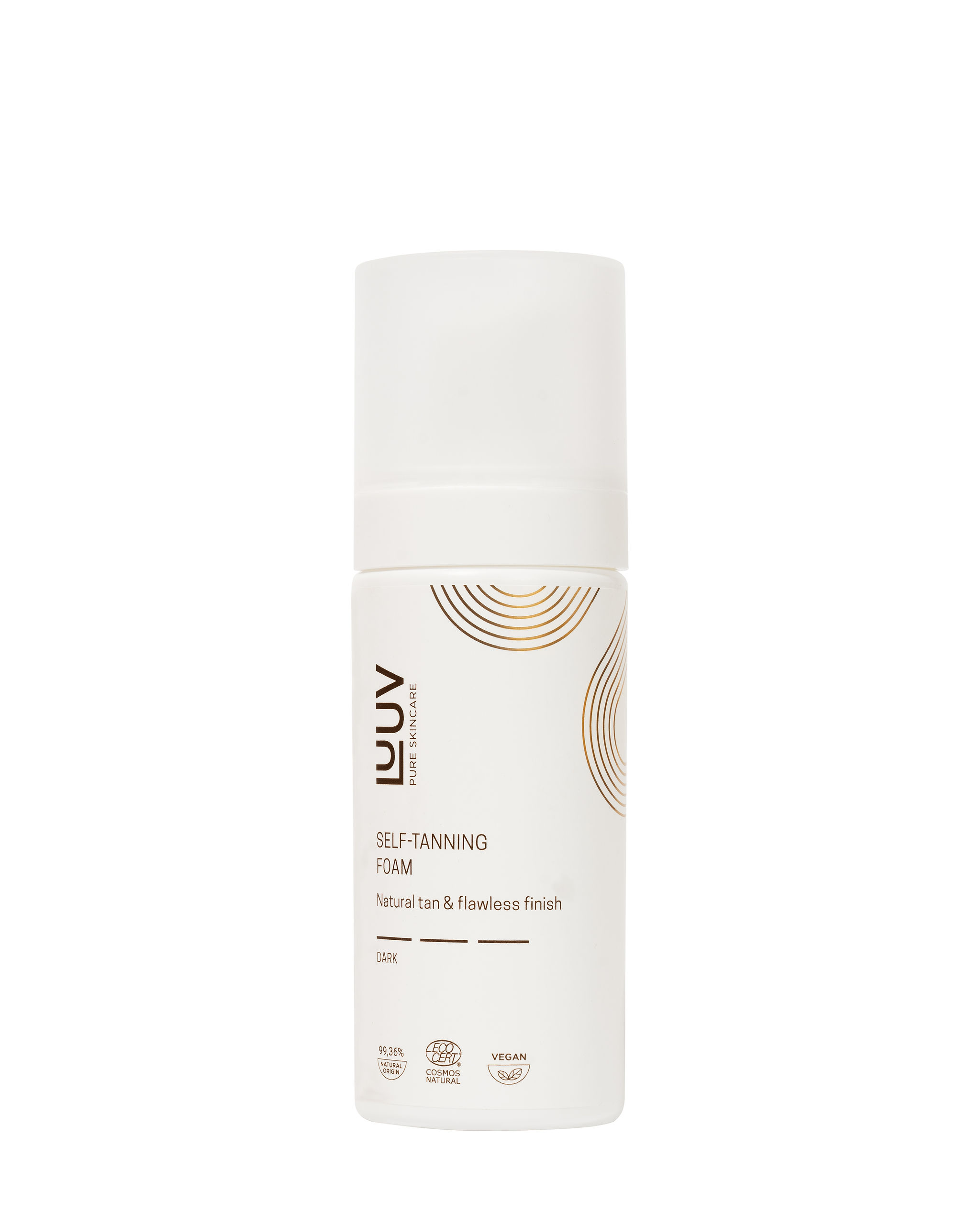 LUUV natūrali savaiminio įdegio puta su TAMSIA atspalviu, 150 ml