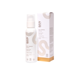 LUUV bekvapis savaiminio įdegio natūralus sausasis aliejus atspalvis VIDUTINIS, 100 ml