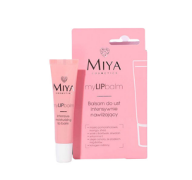 MIYA maitinamasis ir drėkinamasis lūpų balzamas su Vitaminu E ir natūraliais sviestais, 15 ml