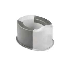 Sulankstomas ir nešiojamas BUUBLA naktipuodis, spalva BALTA-TAMSIAI PILKA