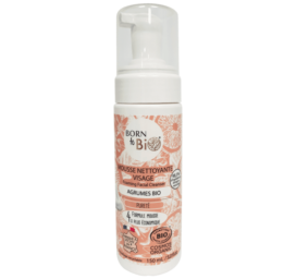 BORN TO BIO citruseline näopuhastusvaht rasusele nahale, 150 ml