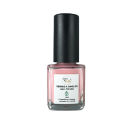 BORN TO BIO 85% natūralaus didelės pigmentacijos nagų lakas, atspalvis ROSE PALE 7.5mL