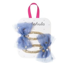 Rockahula Kids Moonlight Mini mėlyni plaukų segtukai, 2 vnt.