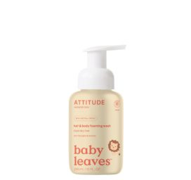 ATTITUDE Baby Leaves 2in1 putojočios kūno ir plaukų valiklis su kriaušių nektaro kvapu, 295 ML
