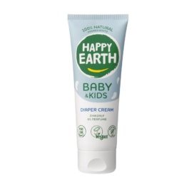 HAPPY EARTH 100% natūralus odą apsaugantis bekvapis kremas nuo vystyklų, 75 ml