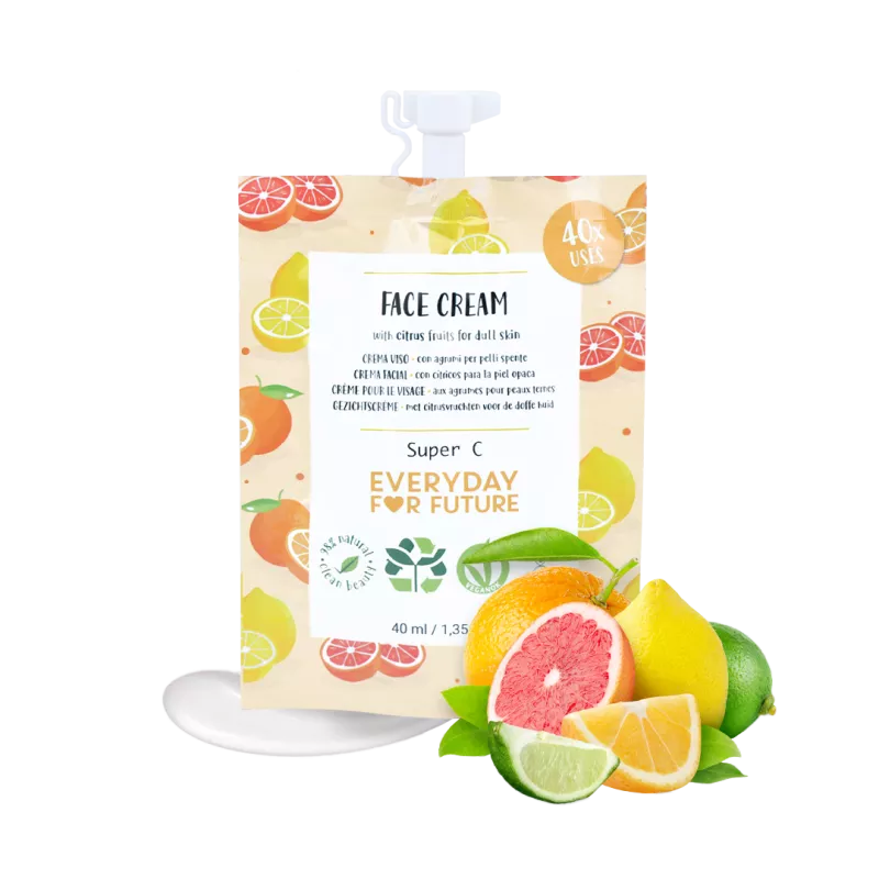 EVERYDAY FOR FUTURE energizuojantis ir atgaivinantis veido kremas su vitaminu C super C, 40 ML