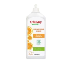 FRIENDLY ORGANIC organinis indų ploviklis su apelsinų aliejumi, 1000 ml
