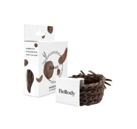 BELLODY pinti juuksekummid Mocha pruun, 4 tk