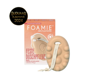 FOAMIE plastikinis be raminantis ir maitinančias kūno muilas su papaja ir avižų pienu, 80g