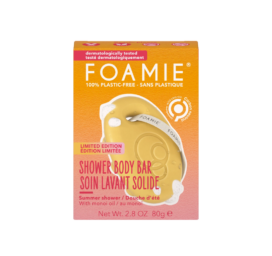 FOAMIE Monoi Beach kietas tonizuojantis dušo muilas su monoi ir kokosų aliejumi, 80 g