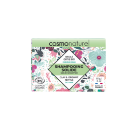 GRAVIER Cosmo Naturel kietas šampūnas riebiems plaukams su moliu ir dilgėlėmis, 85 g