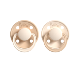 REBAEL natūralios gumos čiulptukai Dusty Pearly Mouse / Frosty Pearly Lion, dydis nuo 6+ mėnesių, po 2 vnt. pakuotėje