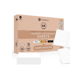 COSMEAU biologiškai skaidžios skalbimo juostelės, skirtos skalbti drabužius, Vyšnių Žiedas, 60 naudojimų